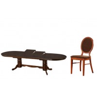 Rotunda-Vilmos étkezőasztal 4db székkel